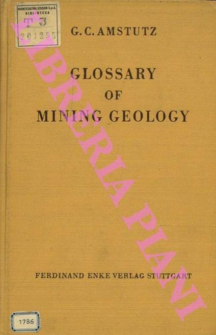 Glossary of Mining Geology. In English, Spanish, French and German - copertina