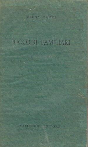 Ricordi familiari - Elena Croce - copertina