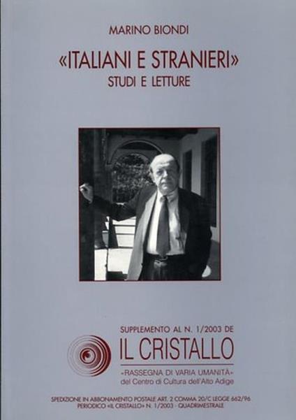 Italiani e stranieri. Studi e Letture - Marino Biondi - copertina