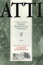 Atti. Classe di Scienze Fisiche, Matematiche e Naturali. N. 158. fascicolo III