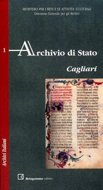 Archivio di Stato. Cagliari Libro Usato Istituto Poligrafico e