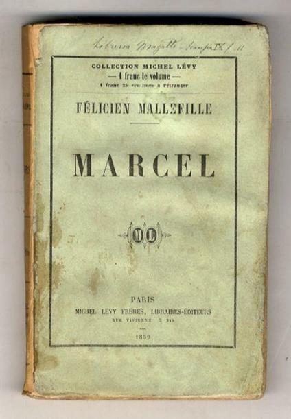 Marcel - Félicien Mallefille - copertina