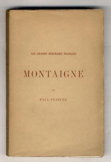 Montaigne - copertina