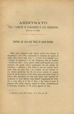 Arbitrato tra i comuni di Poggibonsi e San Gimignano proferito nel 1209. Contributo alla storia degli Statuti del contado fiorentino