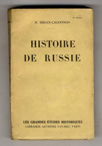 Histoire de Russie - N. Brian Chaninov - copertina