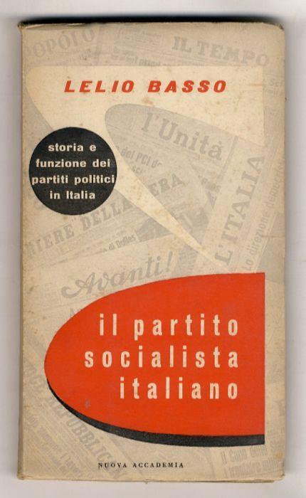 Il Partito Socialista Italiano - Lelio Basso - copertina