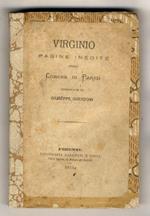 Virginio. Pagine inedite della Comune di Parigi pubblicate da Giuseppe Guerzoni