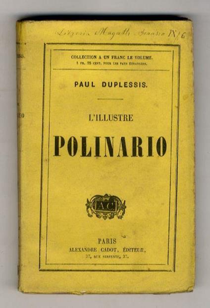 L' Illustre Polinario - Paul Du Plessis - copertina