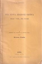 Una Nuova Edizione Critica Delle Vite Del Vasari