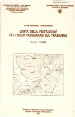 Carta Della Vegetazione Del Foglio Passignano Sul Trasimeno. Scala 1 :50000