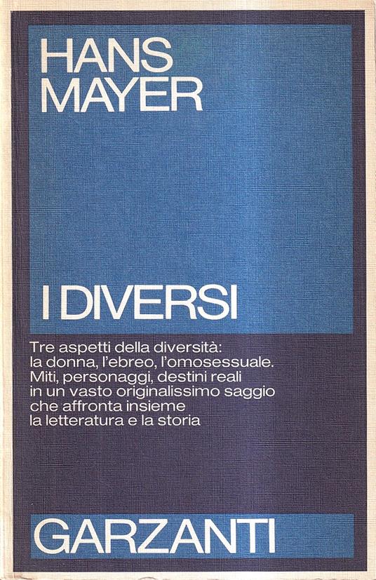 I Diversi - Hans Mayer - copertina