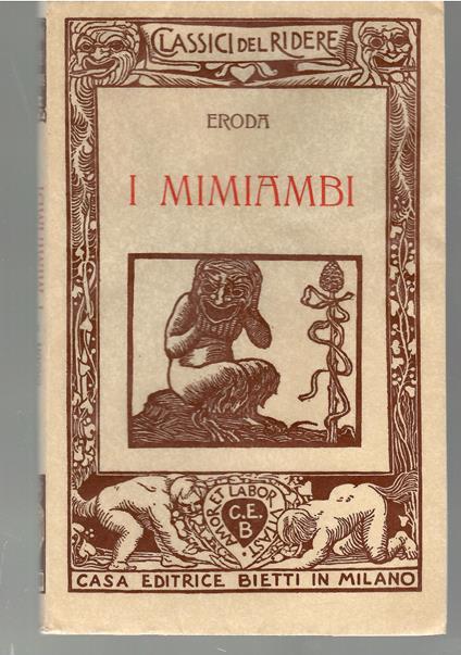 I Mimiambi - Eroda - copertina