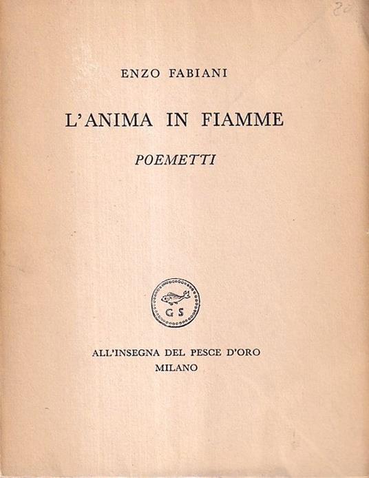 L' animain Fiamme. Poemetti - copertina