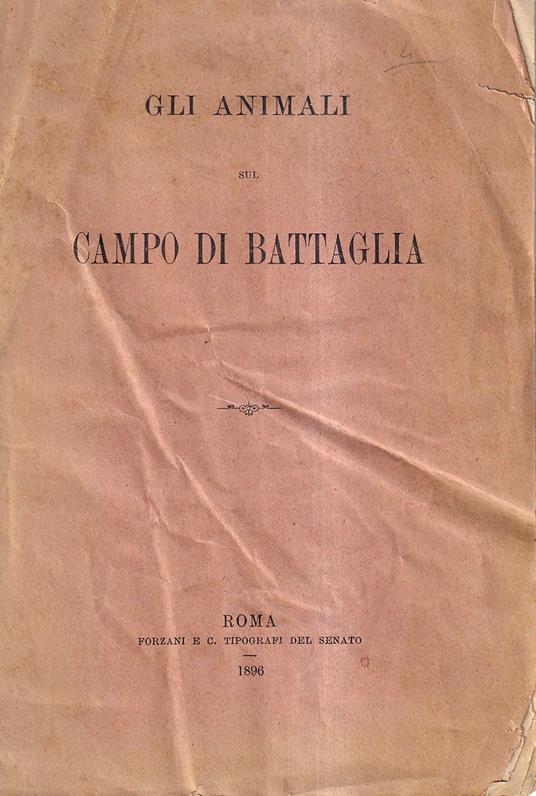 Gli Animali Sul Campo di Battaglia - copertina