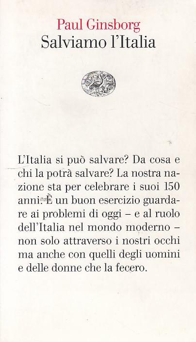 Salviamo l'Italia - Paul Ginsborg - copertina