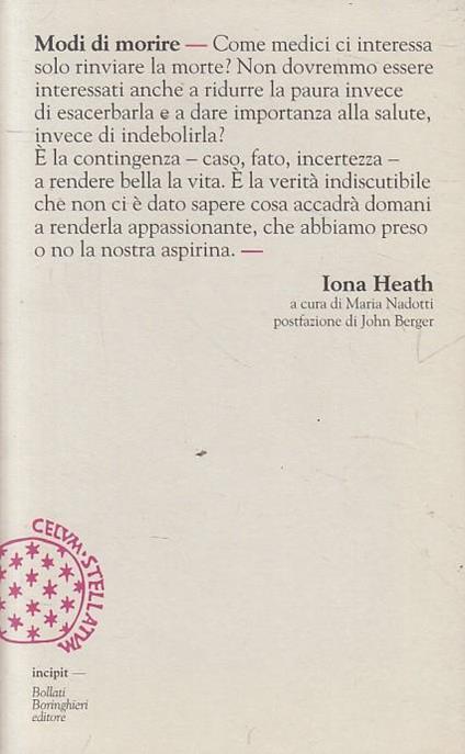 Modi di morire - Iona Heath - copertina