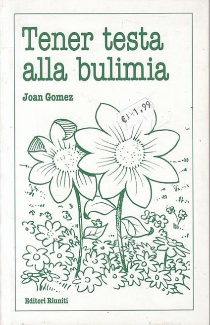 Tener testa alla bulimia - Joan Gomez - copertina