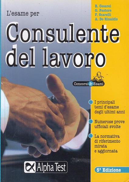 L' esame per consulente del lavoro - copertina