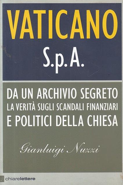 Vaticano Spa - Gianluigi Nuzzi - copertina