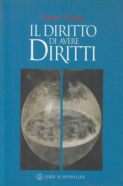 Il diritto di avere diritti - Paolo Costa - copertina