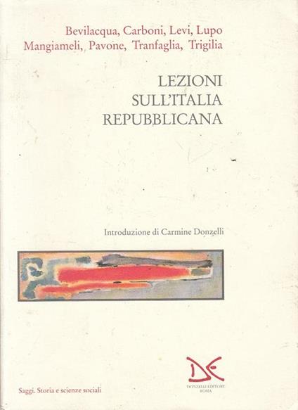 Lezioni sull'Italia repubblicana - copertina