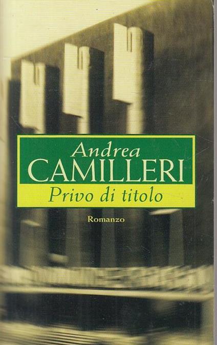 Privo di titolo - Andrea Camilleri - copertina