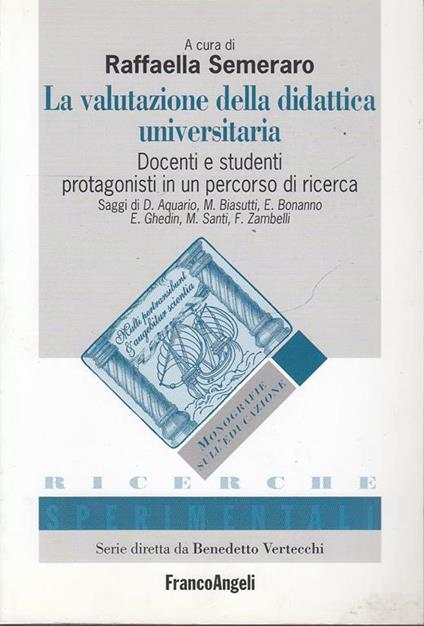 Vautazione Didattica Universitaria - Raffaella Semeraro - copertina