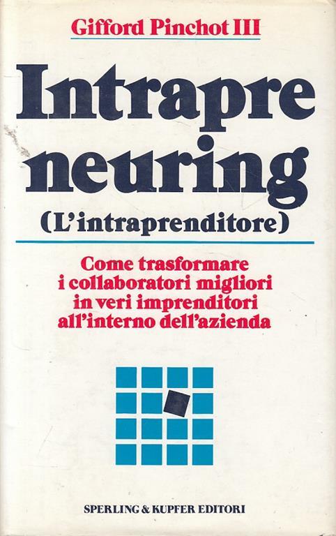 Intrapreneuring L'intraprenditore - copertina