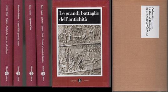 Le Grandi Battaglie Dell'antichità Cofanetto 4 Volumi - copertina