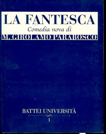 La Fantesca - Girolamo Parabosco - copertina