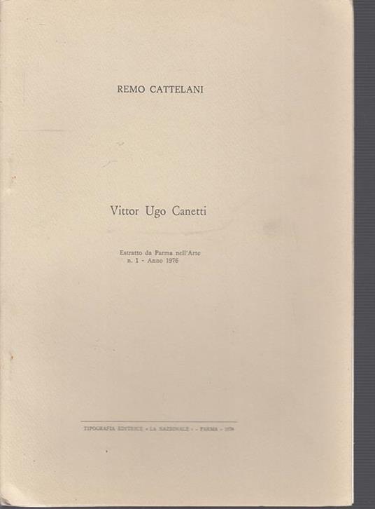 Vittor Ugo Canetti - copertina