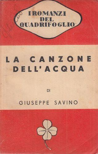 La Canzone Dell'Acqua - Giancarlo Savino - copertina