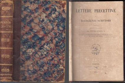 Lettere Percettive Di Eccellenti Scrittori - Pietro Fanfani - copertina