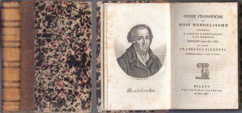 Biblioteca Scelta Opere Tedesche Filosofiche - Moses Mendelssohn - copertina