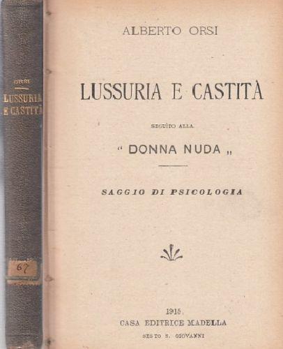 Lussuria E Castita' - Alberto Orsi - copertina