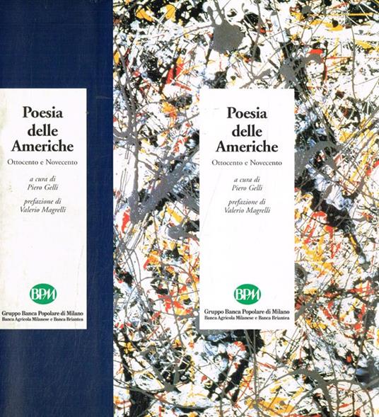 Poesia delle americhe ottocento e novecento - Piero Gelli - copertina