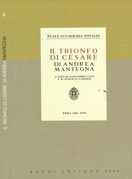 Il trionfo di Cesare di Andrea Mantegna - Alessandro Luzio - copertina