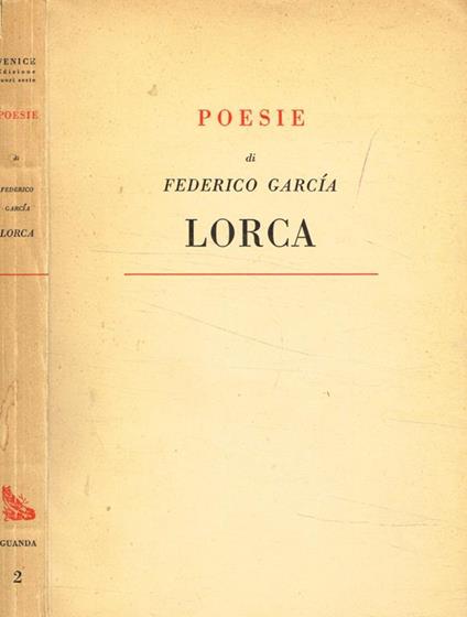 Poesie di Federico Garcia Lorca - Federico García Lorca - copertina