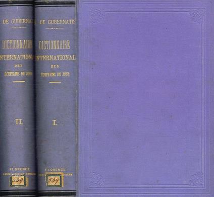 Dictionnaire international des ecrivains du jour vol.1, 2 - Angelo De Gubernatis - copertina