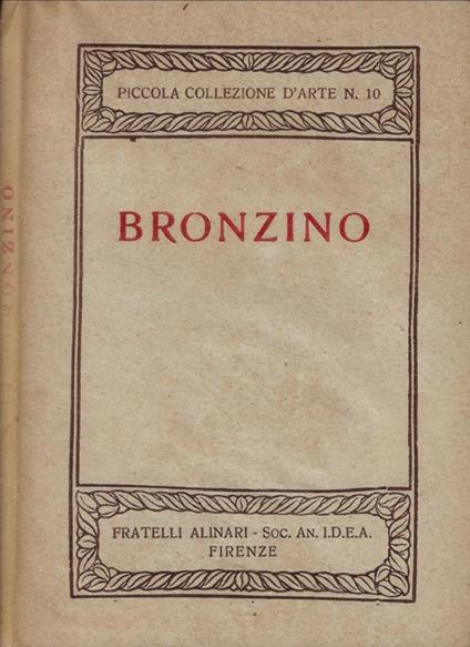 Bronzino - copertina