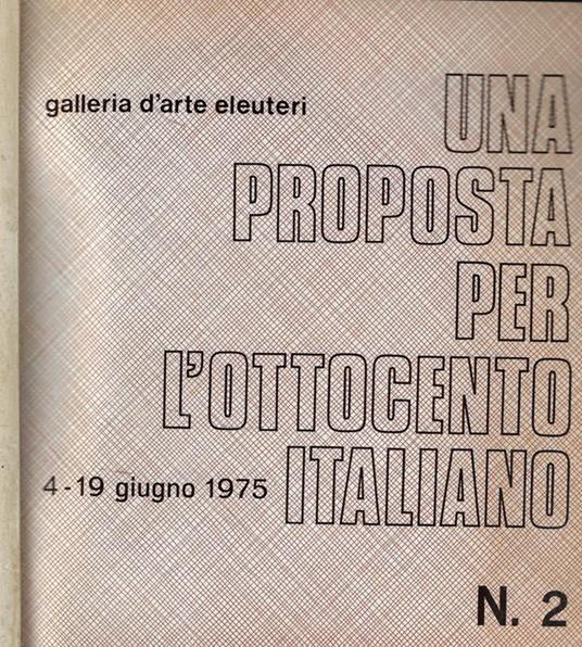 Una proposta per l'Ottocento Italiano n. 2 - copertina