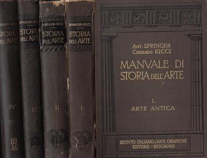 Manuale di storia dell'arte Vol. I-II-III-IV - copertina