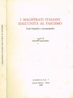I magistrati italiani dall'unità al fascismo