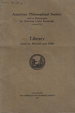 Library. Annual report for 1936