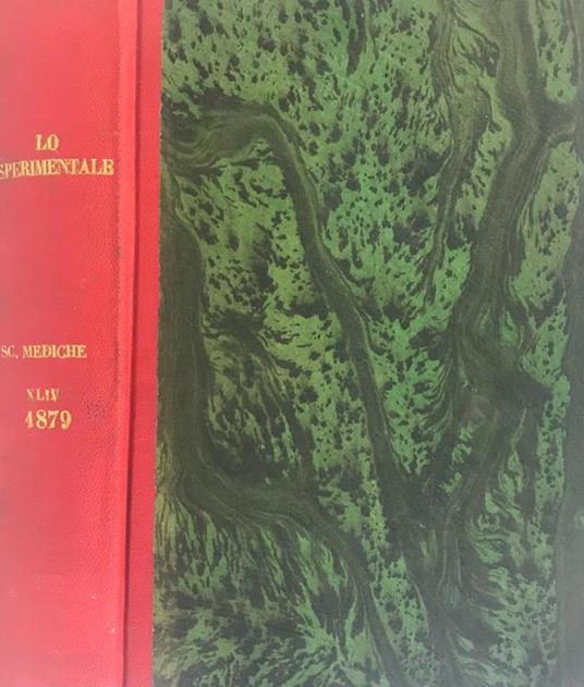 Lo sperimentale Tomo XLIV anno 1879 - copertina
