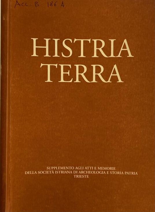 Histria Terra 1996 - copertina