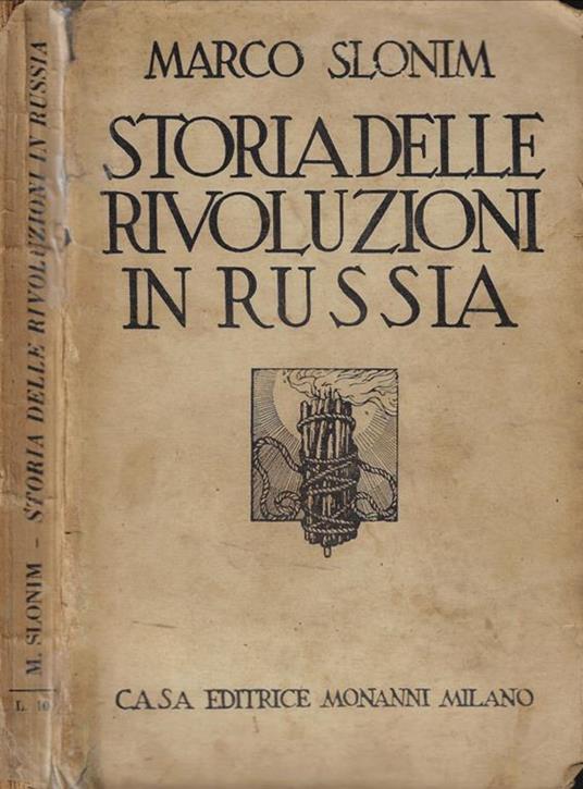 Storia delle rivoluzioni in Russia - Mark Slonim - copertina