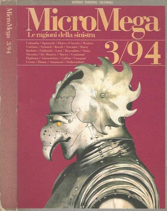 MicroMega - n. 3/94 - copertina