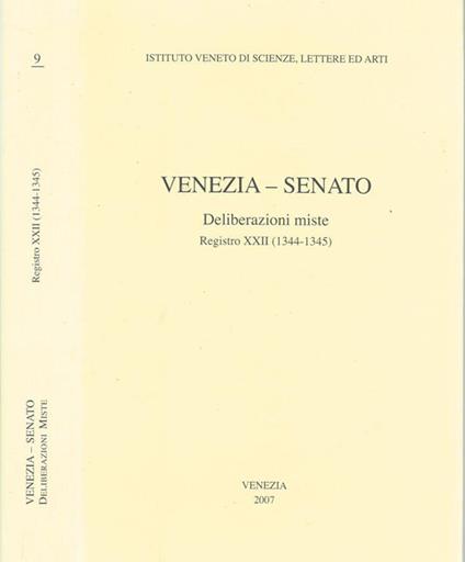 Venezia - Senato - copertina