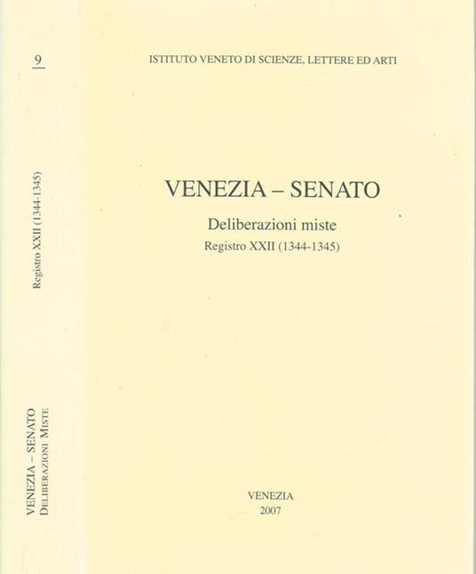 Venezia - Senato - copertina